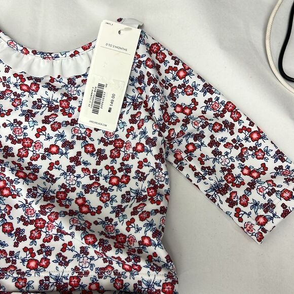 Janie and Jack 100049091 Baby Recycled Floral Rash Guard Swimsuit size 0-3 m NWT - Picture 3 of 12